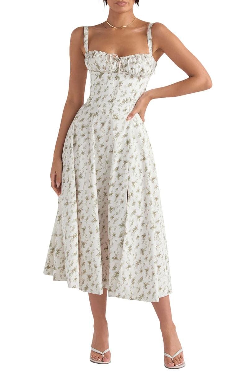 Floral Waist Shaper Dress