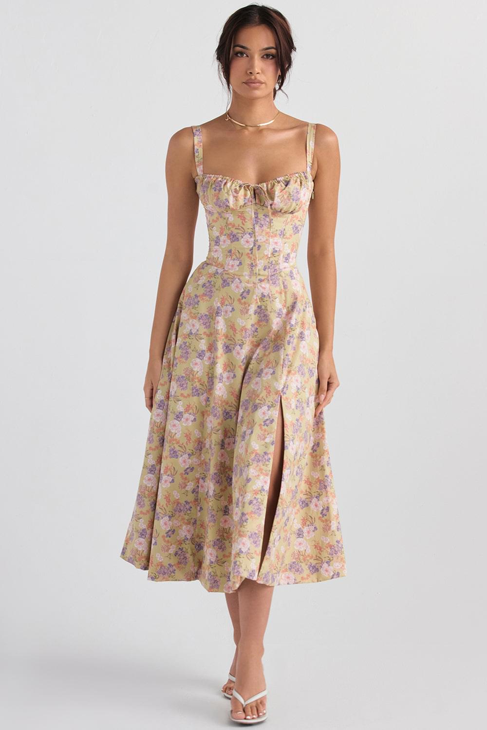 Floral Waist Shaper Dress